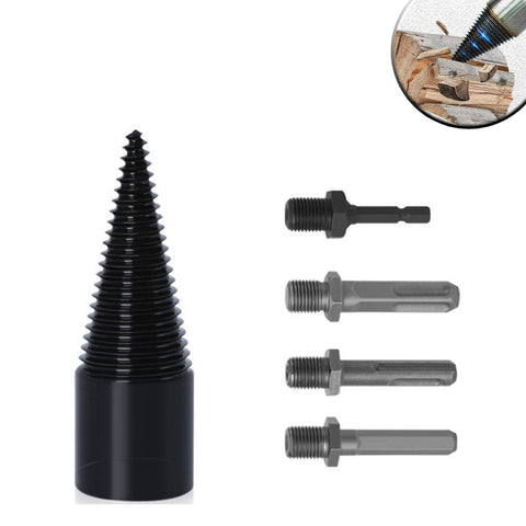 Firewood Drill Bit Wood Splitter,4PCS Firewood Splitter,Firewood Kindling Splitter Duty Drill Screw Cone Driver In Australia - Darrahopens