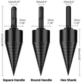 Firewood Drill Bit Wood Splitter,4PCS Firewood Splitter,Firewood Kindling Splitter Duty Drill Screw Cone Driver