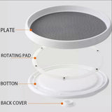 10 Inches Lazy Turntable, Pantry Organizers and Storage Spice Rack Can Organizer for Kitchen Cabinet Fridge, Decorative Tray