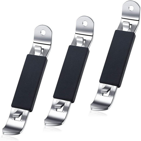3 Pieces Magnetic Bottle Openers Can Opener Classic Beer Opener Stainless Steel Small Bottle Opener Can Tapper with Magnet
