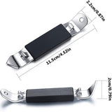 3 Pieces Magnetic Bottle Openers Can Opener Classic Beer Opener Stainless Steel Small Bottle Opener Can Tapper with Magnet