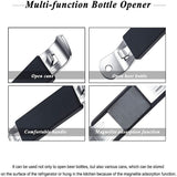 3 Pieces Magnetic Bottle Openers Can Opener Classic Beer Opener Stainless Steel Small Bottle Opener Can Tapper with Magnet