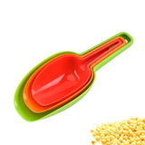 Set of 3 Plastic Flour Scoop Ice Scooper Multi PuRPose Plastic Kitchen Scoops Canisters Popcorn Scoop In Australia - Darrahopens