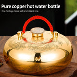 Hot Water Bottle with Cover, Copper Hand Feet Warmer, Portable Hot Water Bottle Thermos, Winter Body Hand Foot Warmer Heat In Australia - Darrahopens