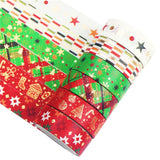 12 Rolls Christmas Tapes 15mm Wide Christmas Tree Snowflakes Santa Claus Gingerbread Man Masking Tape for Xmas Scrapbooking