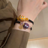 3 pcs Cute Anime Bracelet Braided Bracelets Adjustable Rope Bracelets Woven Bracelet Friendship Lover Bracelets Gift for Women