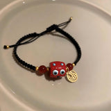 3 pcs Cute Anime Bracelet Braided Bracelets Adjustable Rope Bracelets Woven Bracelet Friendship Lover Bracelets Gift for Women