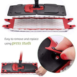 Compatible with Mop Head Refillable Mop Pad Washable Mopping Head Cleaning Tool Replacements ( 2pcs)