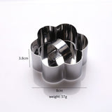 Stainless Steel 3D Cake Molds with Pusher Lifter Cooking Rings Set of 4,Baking Dish Bakeware Tools Cupcake Mold Mousse