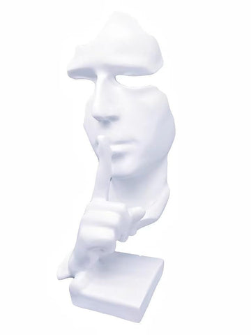 Modern and Simple Sculptures The Thinker Statue,Silence is Gold Keep Silence Statues and Figurines Desk Decoration In Australia - Darrahopens