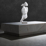 Modern and Simple Sculptures The Thinker Statue,Silence is Gold Keep Silence Statues and Figurines Desk Decoration