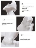 Modern and Simple Sculptures The Thinker Statue,Silence is Gold Keep Silence Statues and Figurines Desk Decoration