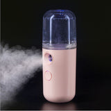2 pcs Mini Facial Steamer, Handy Moisturizing Mist Sprayer, Atomization Skin Care Steamer, USB Rechargeable