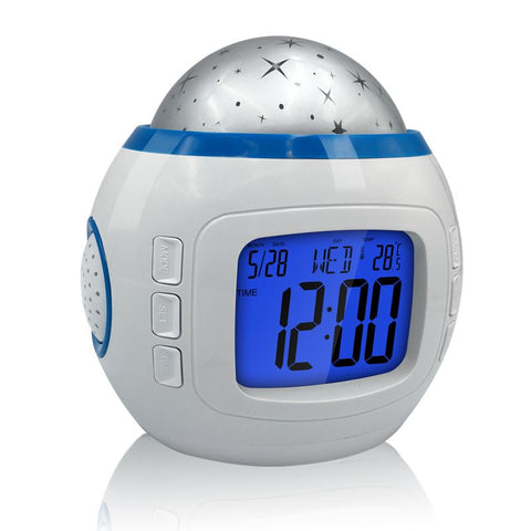 Projection Alarm Clock Night Light Clock Night Lamp Bedside Night Lamp Decorative Night Lamp Colorful Lights Night Lamp Bedside