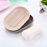 3PCS Soapbox Self Draining Soap Dish Oval Soap Case Soap Saver Holder Bathroom Accrssoreies Sponge Soap Holder Soap Tray