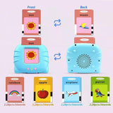 （blue）English Speaking Flashcards, Speech Buddy Talking Flash Cards Bilingual, Word Toys for Kids, Flash Parlantes