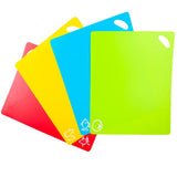 4 PCS Cutting Board Flexible Cutting Boards for Kitchen Non-slip Chopping Mats for Meat Vegetables The perfect tool for the kitchen
