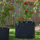 6 PCS（10 gallons）Outdoor Modern Lightweight Non-Woven Insulating Fabric Breathable Grow Bags for Indoor or Outdoor Gardening