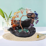 Incense Burner Stress Relief Incense Burner Faux Crystal Tree Backflow Incense Holder for Home Meditation Room Decorations In Australia - Darrahopens
