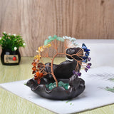 Incense Burner Stress Relief Incense Burner Faux Crystal Tree Backflow Incense Holder for Home Meditation Room Decorations In Australia - Darrahopens