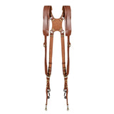 （brown）Camera Strap, Camera Straps for Photographers-Leather Dual Camera Strap for Two All styles Cameras