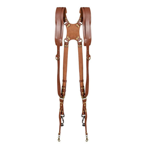 （brown）Camera Strap, Camera Straps for Photographers-Leather Dual Camera Strap for Two All styles Cameras