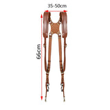 （brown）Camera Strap, Camera Straps for Photographers-Leather Dual Camera Strap for Two All styles Cameras