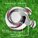 （white）Soccer Ball, Standard Size 5 Soccer Ball Leakproof Campus Football Wear Resistant for Outside Sport Game Training Competition In Australia - Darrahopens
