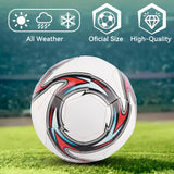（white）Soccer Ball, Standard Size 5 Soccer Ball Leakproof Campus Football Wear Resistant for Outside Sport Game Training Competition In Australia - Darrahopens