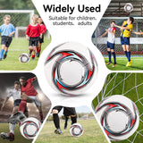 （white）Soccer Ball, Standard Size 5 Soccer Ball Leakproof Campus Football Wear Resistant for Outside Sport Game Training Competition