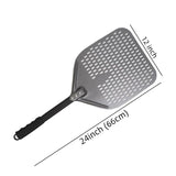 1 PCS Perforated Pizza Peel, Rectangular Pizza Turning Peel, Professional Anodized Aluminum Turning Pizza Paddle