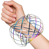 （color）Flow Ring Kinetic 3D Spring Toy DE Kinetic Educational Magic Spring Toy for Kids and Adults Creative