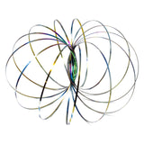 （color）Flow Ring Kinetic 3D Spring Toy DE Kinetic Educational Magic Spring Toy for Kids and Adults Creative