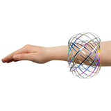 （color）Flow Ring Kinetic 3D Spring Toy DE Kinetic Educational Magic Spring Toy for Kids and Adults Creative