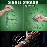 （color）Flow Ring Kinetic 3D Spring Toy DE Kinetic Educational Magic Spring Toy for Kids and Adults Creative