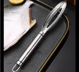 Fish Scales Scraping Tool, New Multifunction Stainless Steel Fish Scale Remover Fish Cleaning Kit, Premium Fish Descaler Sawtooth