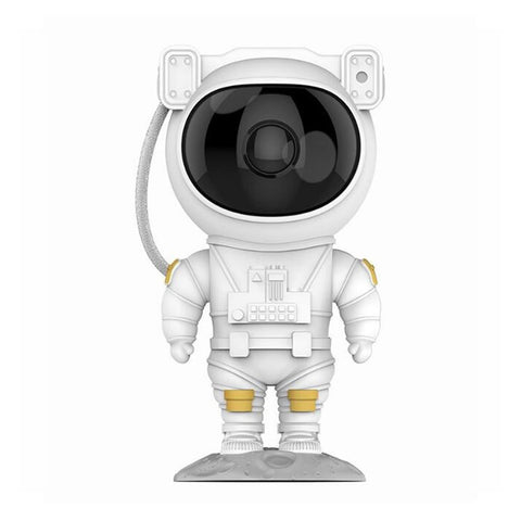 （white）Robot LED Starry Sky Projector Lamp Night Light Decoration Lamp with Remote Control Bedroom Children's Gift Table Lamp