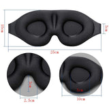 （black）Sleep Blindfold 3D Contoured Cup Polyester Sleeping Eye Blindfold Therapy Cover Shade Travel Plane Sleeping Eyepatch Men In Australia - Darrahopens