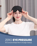 （black）Sleep Blindfold 3D Contoured Cup Polyester Sleeping Eye Blindfold Therapy Cover Shade Travel Plane Sleeping Eyepatch Men In Australia - Darrahopens