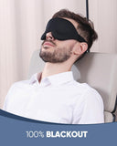 （black）Sleep Blindfold 3D Contoured Cup Polyester Sleeping Eye Blindfold Therapy Cover Shade Travel Plane Sleeping Eyepatch Men In Australia - Darrahopens