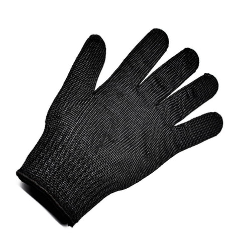 Black. Steel Fibre Yarn. Cut & Abrasion Resistant Glove. 1 Pair. Ambidextrous. Suitable for multiple work environments In Australia - Darrahopens