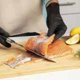 Black. Steel Fibre Yarn. Cut & Abrasion Resistant Glove. 1 Pair. Ambidextrous. Suitable for multiple work environments