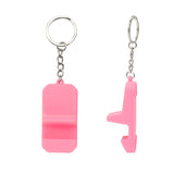 Creative Phone Stand Keyring, 2 in 1 Mobile Phone Holder Pendant Keychain, Mini Keychain Phone Holder Stand （3pcs）