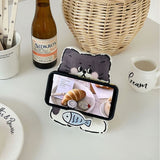 Cute Cartoon Cell Phone Stand for Desk Clear with Cat Pattern Design Phone Stand Holder Accessories for Women Girls Kid In Australia - Darrahopens