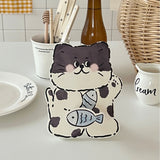 Cute Cartoon Cell Phone Stand for Desk Clear with Cat Pattern Design Phone Stand Holder Accessories for Women Girls Kid In Australia - Darrahopens