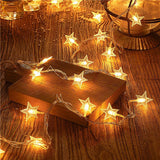 Star String Lights Battery Operated -Waterproof for Indoor Bedroom Tent Loft Bed Patio Party Wedding Decor, Warm White