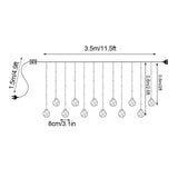 Wishing Ball Curtain Lights Hanging Twinkle Window Lights Fairy Lights for Bedroom with Remote, USB Powered String Lights Indoor
