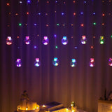 Wishing Ball Curtain Lights Hanging Twinkle Window Lights Fairy Lights for Bedroom with Remote, USB Powered String Lights Indoor