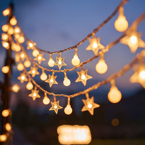 String Lights 20Ft 40 LED Fairy Lights Operated Waterproof Indoor Outdoor Christmas Lights for Bedroom Party Wedding Xmas In Australia - Darrahopens
