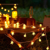 String Lights 20Ft 40 LED Fairy Lights Operated Waterproof Indoor Outdoor Christmas Lights for Bedroom Party Wedding Xmas